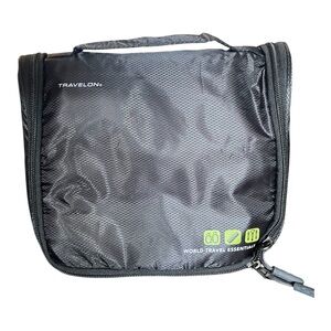 Travelon World Travel Essentials Toiletry Bag in Black NWOT